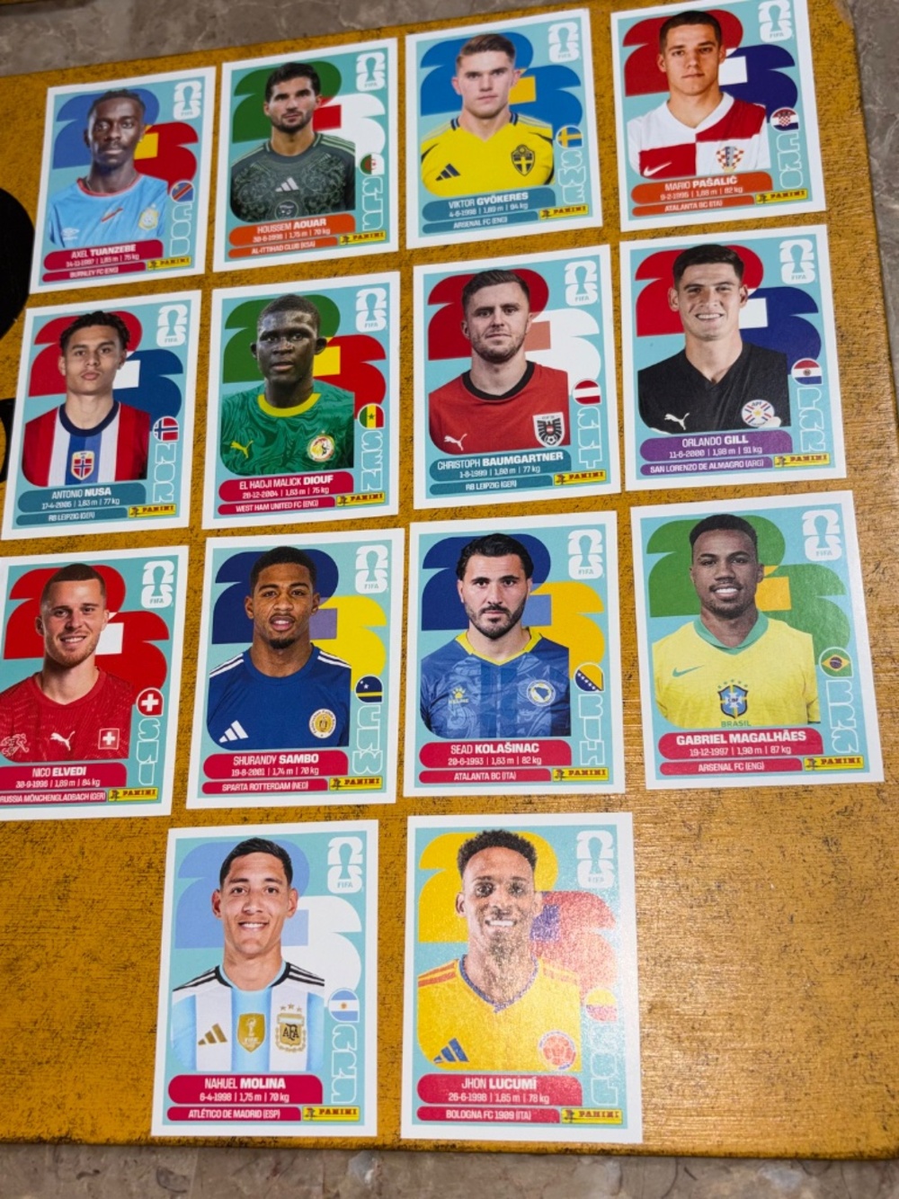 New Bundle of Authentic 38 Fifa Panini World Cup 2026 Stickers No Duplicates - Picture 12 of 16